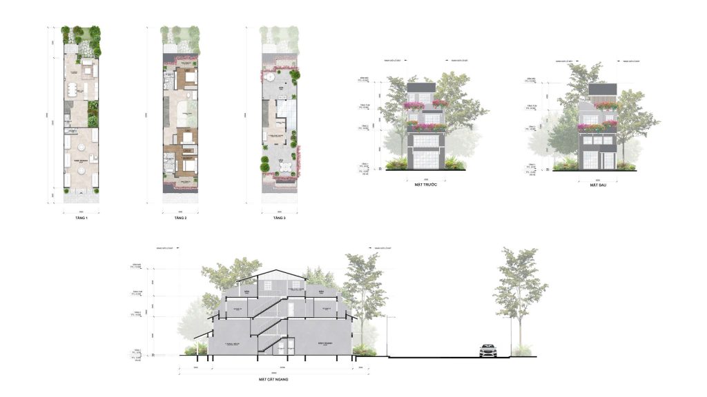Layout 2D shophouse eco retreat