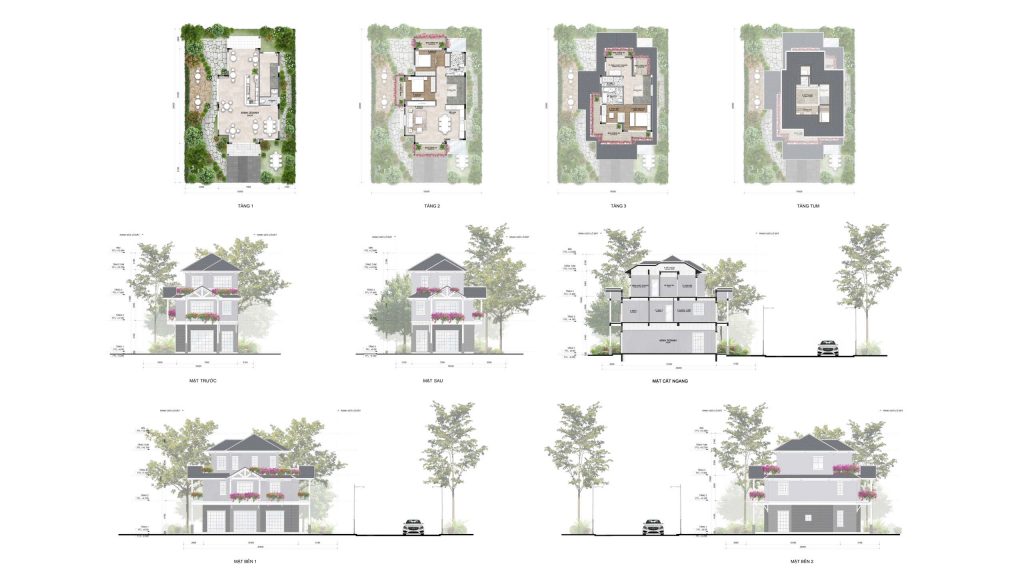 Layout 2d shopvilla dự án Eco Retreat