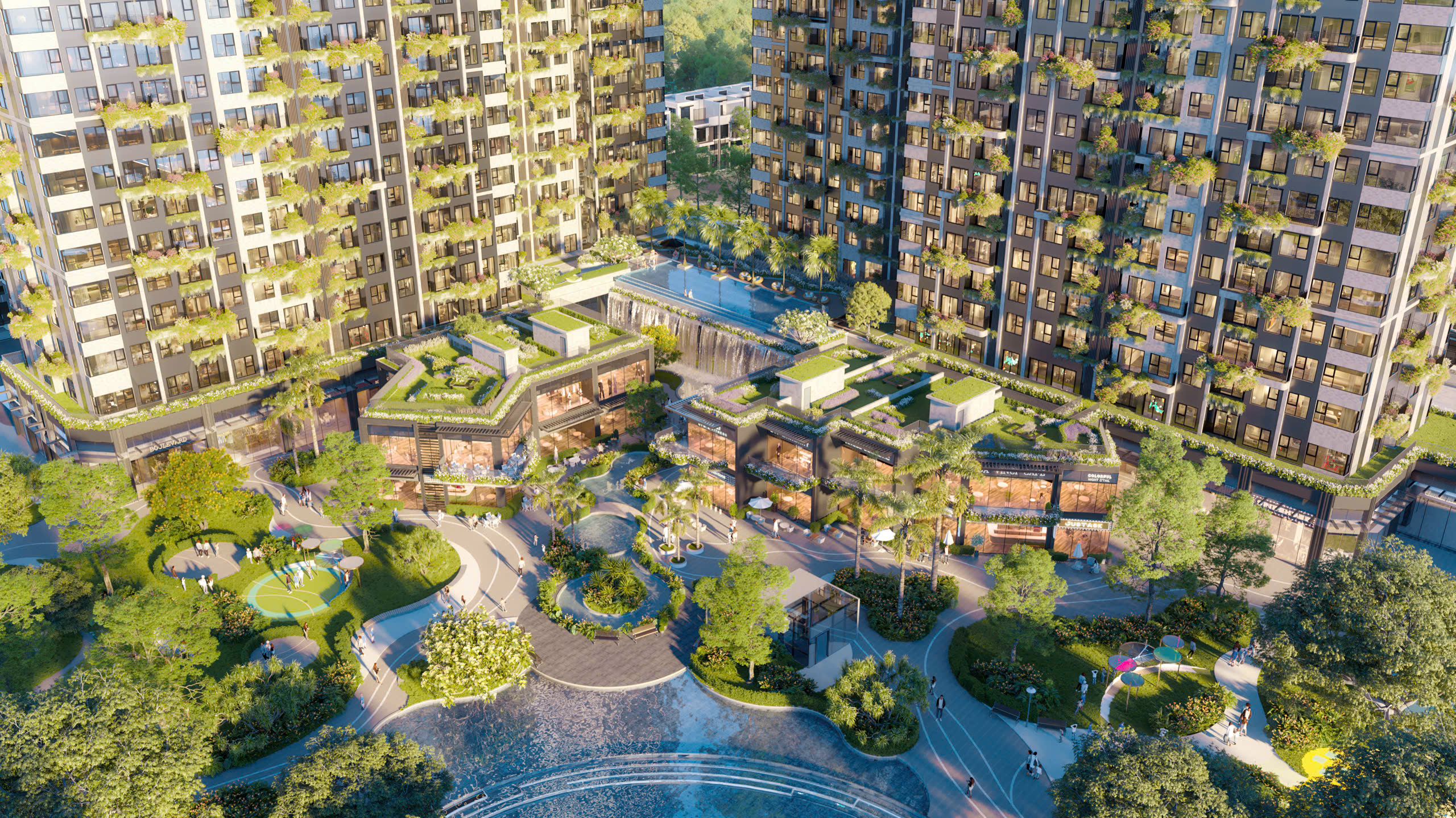 View khối đế thương mại Ecoretreat